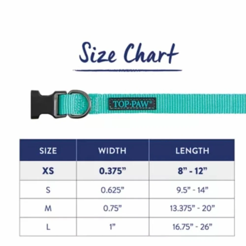 Top Paw Nylon Dog Collar XS 2 Collars - Picture 6 of 6